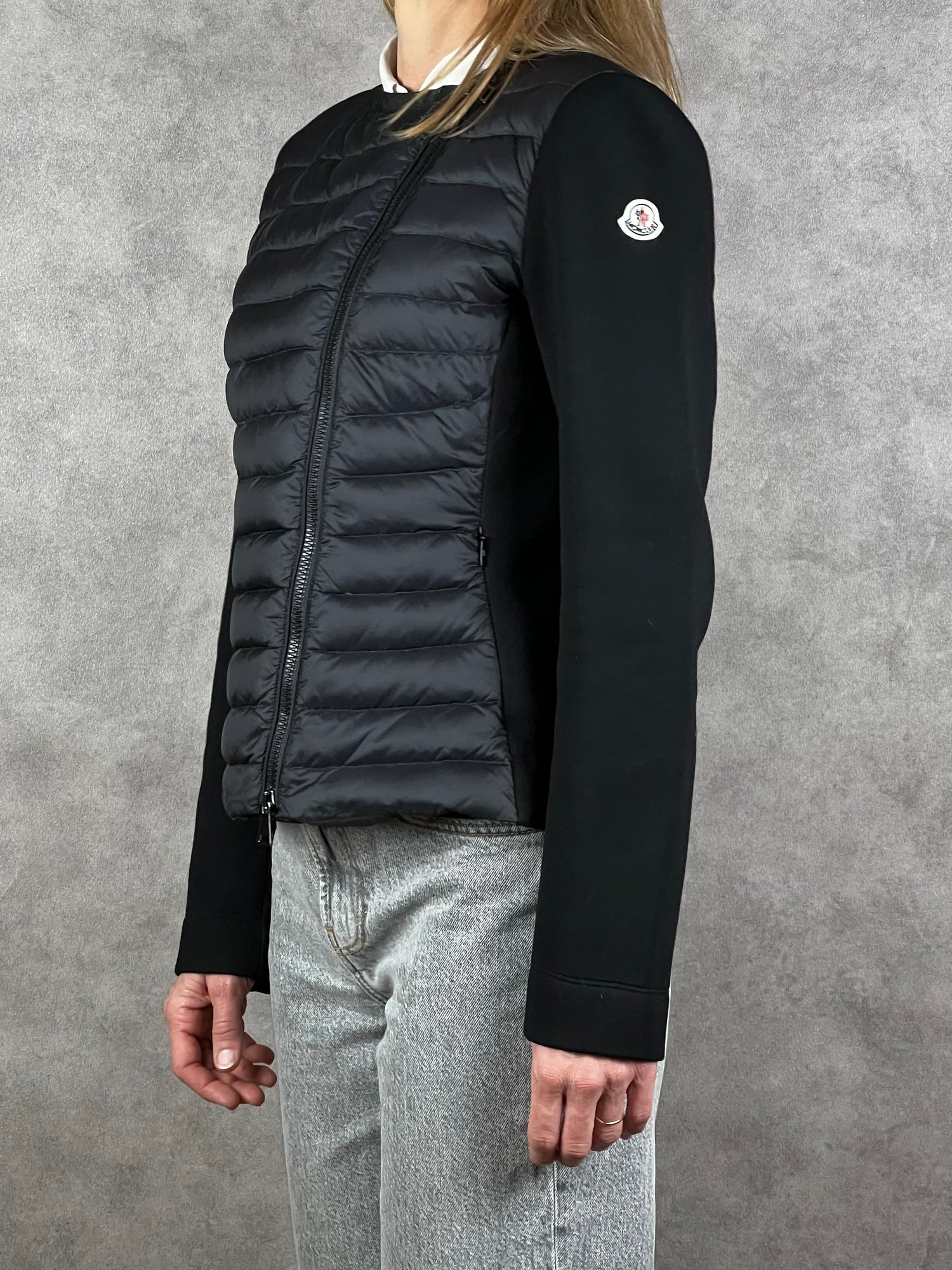 Cardigan Moncler Zippé matelassé Noir - 23