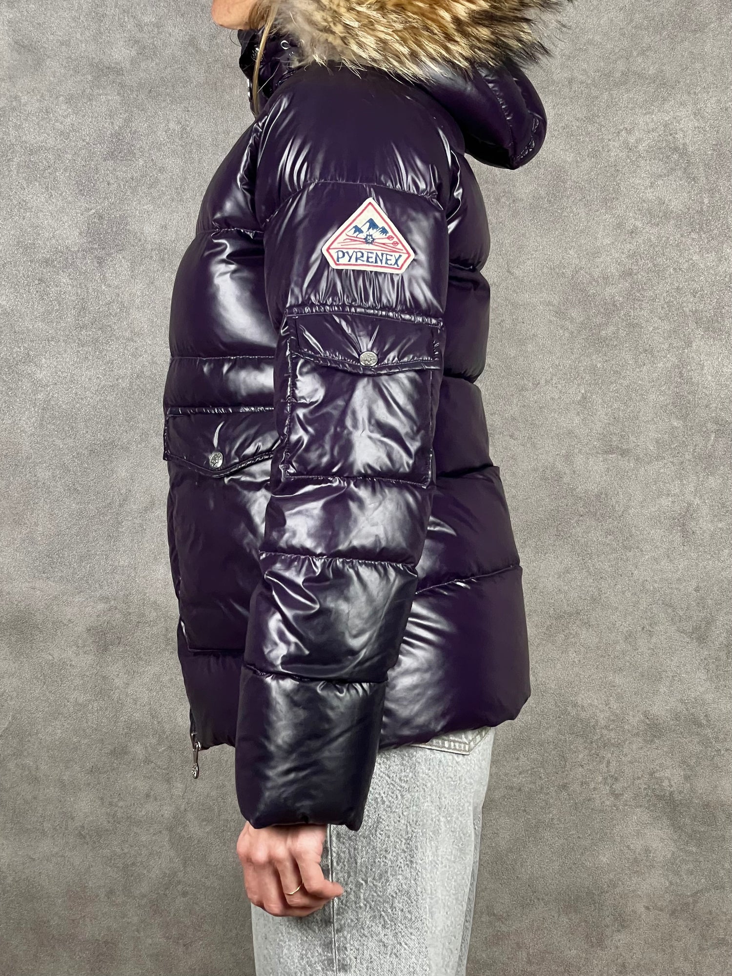 Doudoune Pyrenex Navy Violette - 34