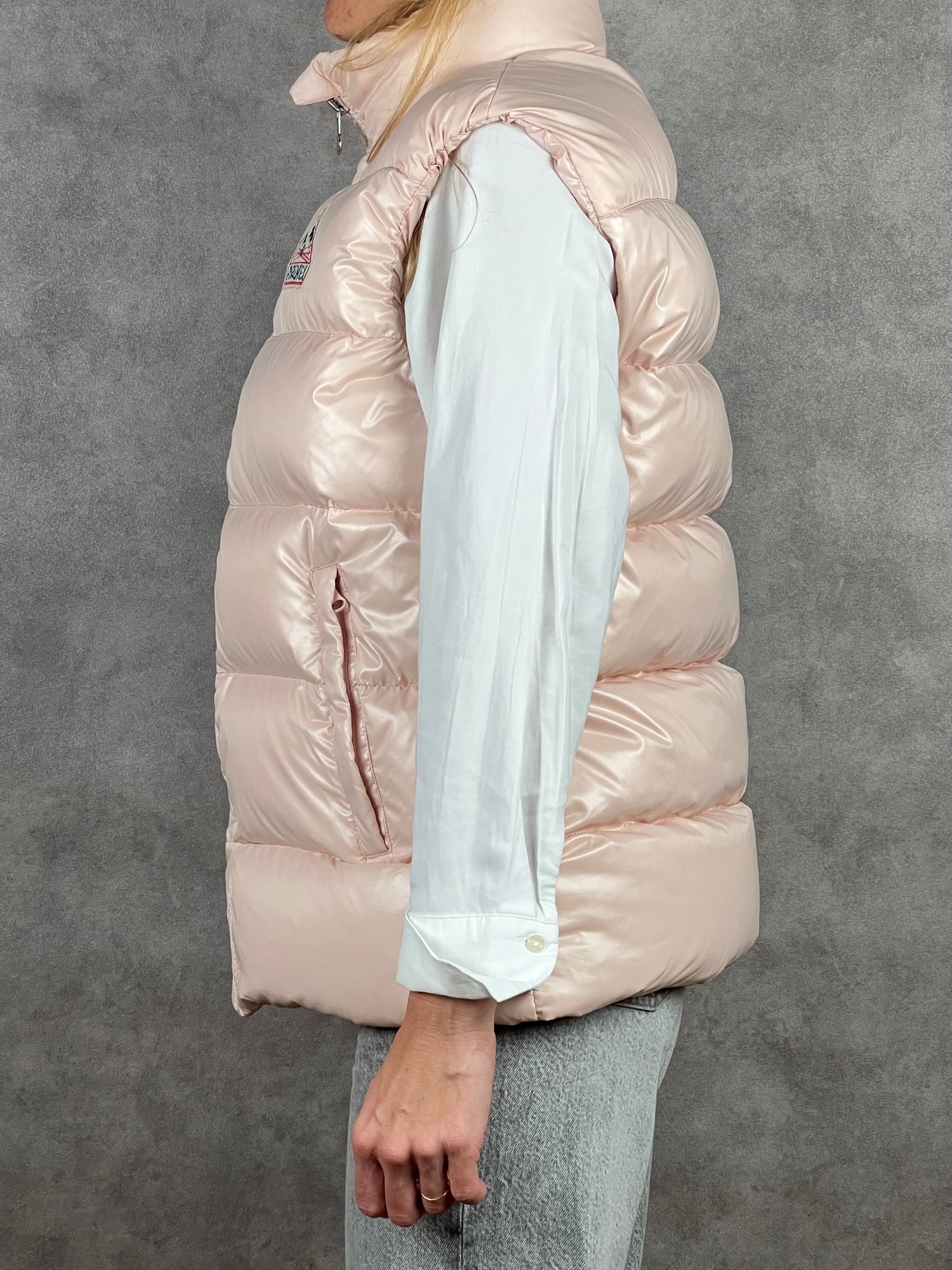 Doudoune Pyrenex Sans Manche Navy Rose - 15